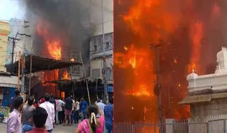 Fire Incident Near Tirupati Govindaraja Swamy Temple
