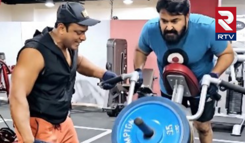 movies-hero-mohanlal-lifts-100-kg-weight-at-the-gym-fans-ask-is-this-man-really-63-old