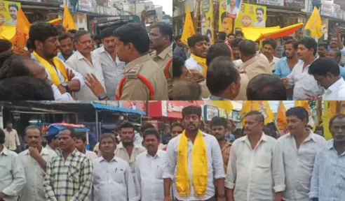 Tension in Mylavaram.. Clash between YCP-TDP factions
