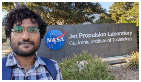 Telugu youth who got a job in NASA